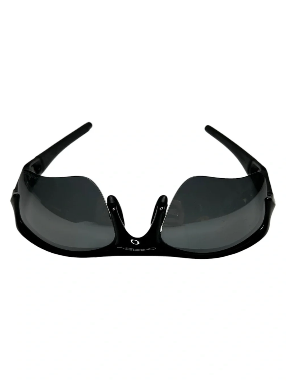 Oakley Flak Jacket XLJ 1.0 Sunglasses Black 12-903 63-14 Vintage Sport Wrap - Picture 7 of 12